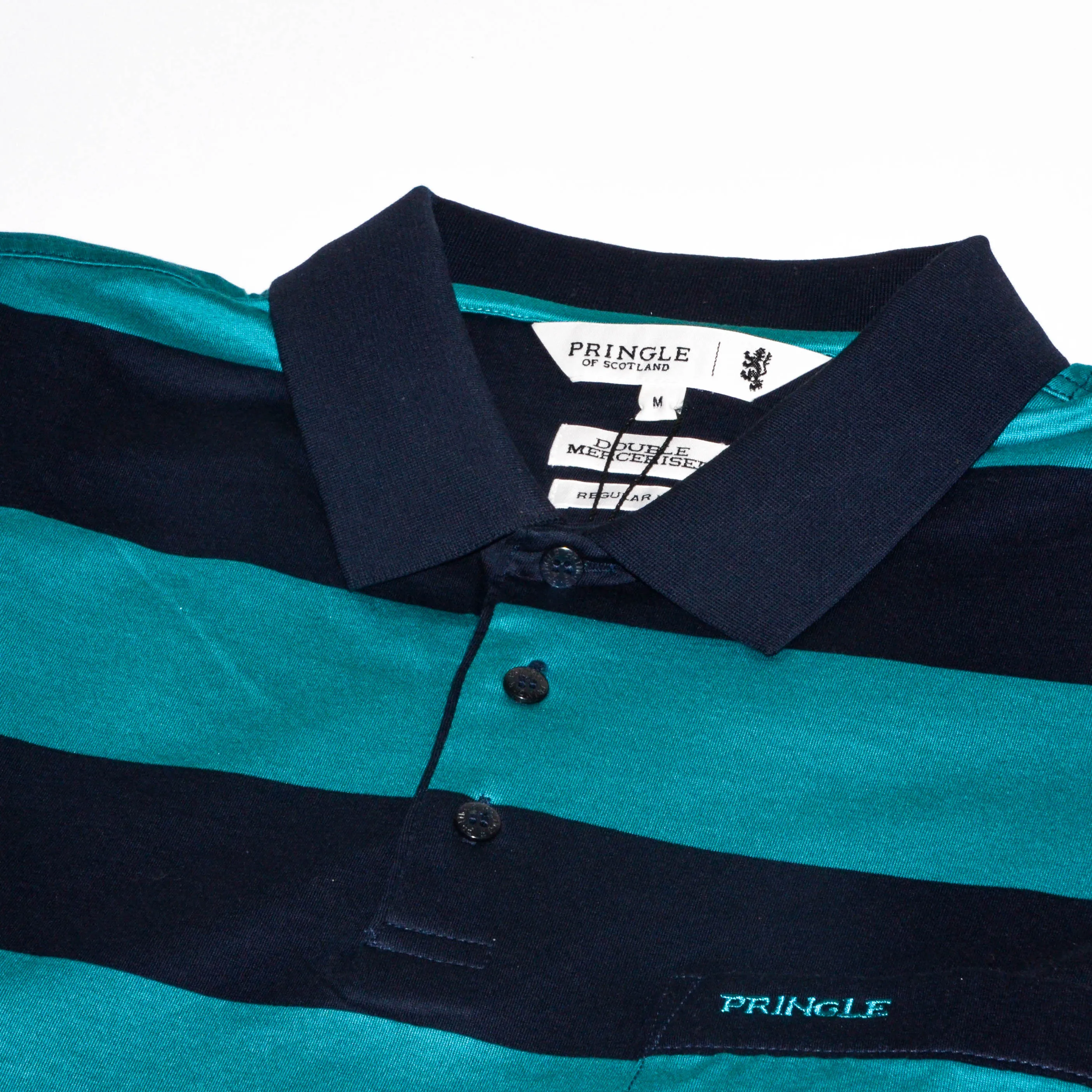 Pringle Teal Double Mercerized Golfer