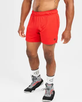 RUDIS 6" Mesh Shorts - Red