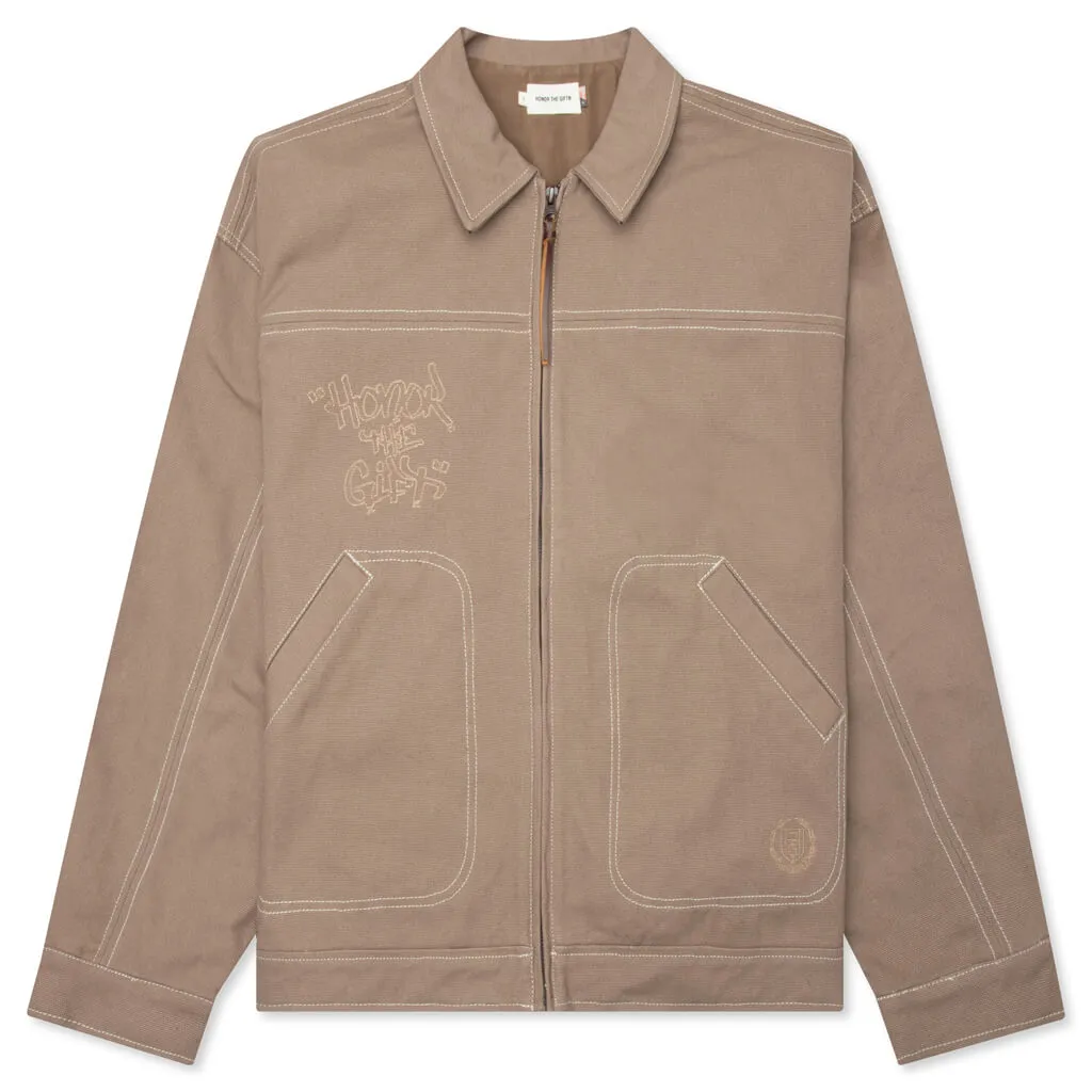 Script Carpenter Jacket - Light Brown