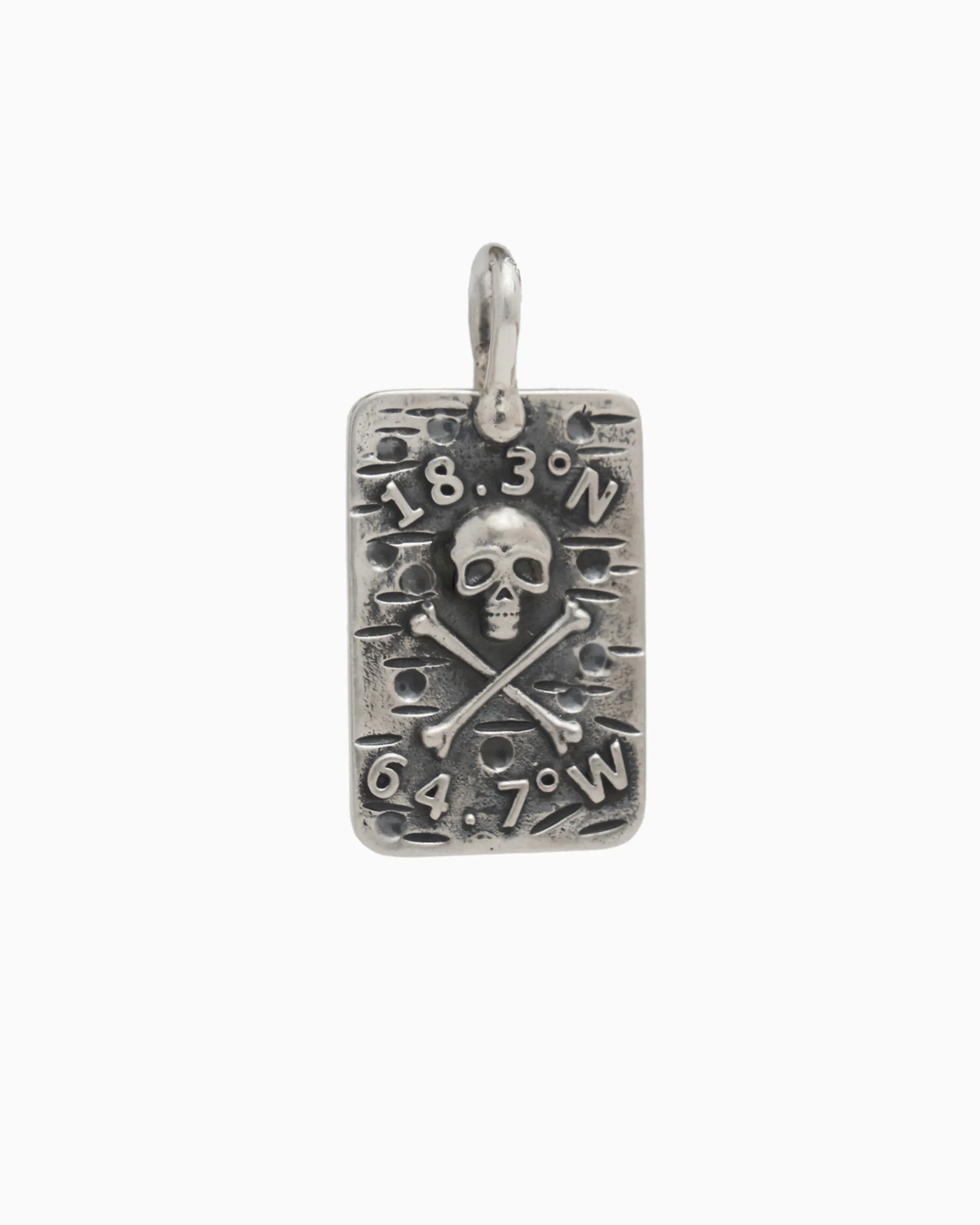 Skull & St. John Coordinates Pendant