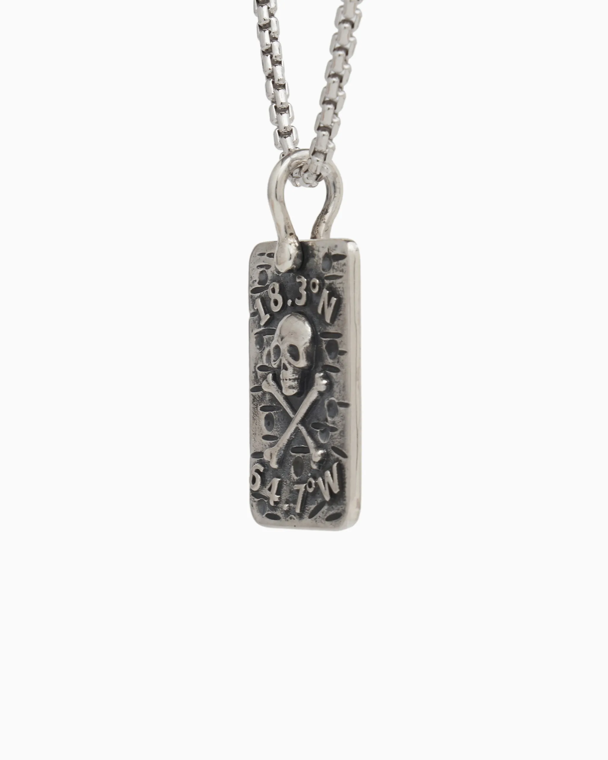 Skull & St. John Coordinates Pendant