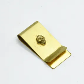 Skull Money Clip - Brass