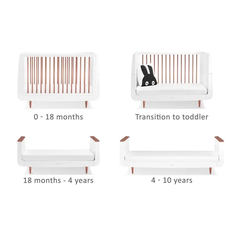 SnuzKot Skandi Cot Bed – Rose Gold