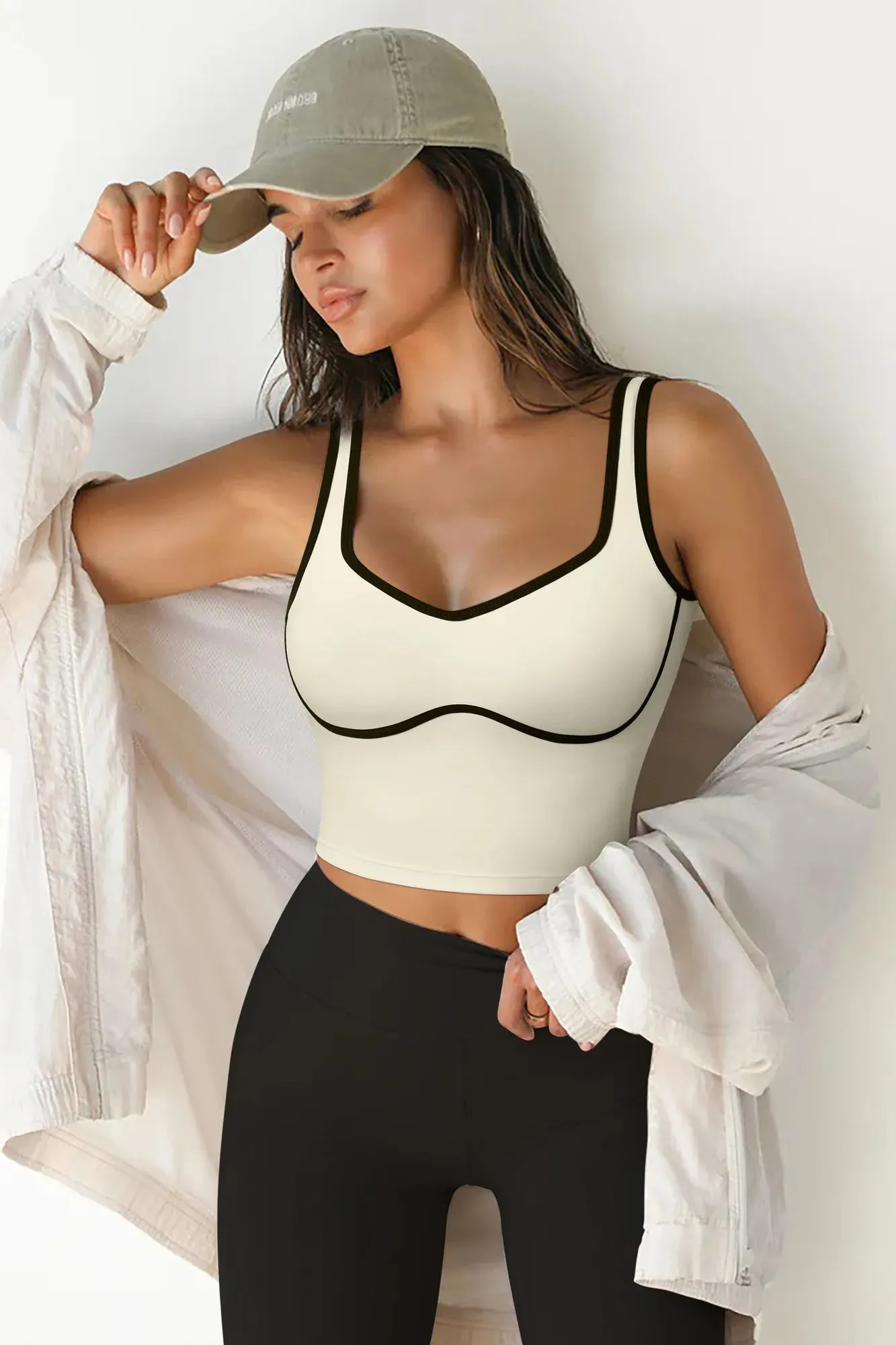 Sweetheart Neckline Sports Bra