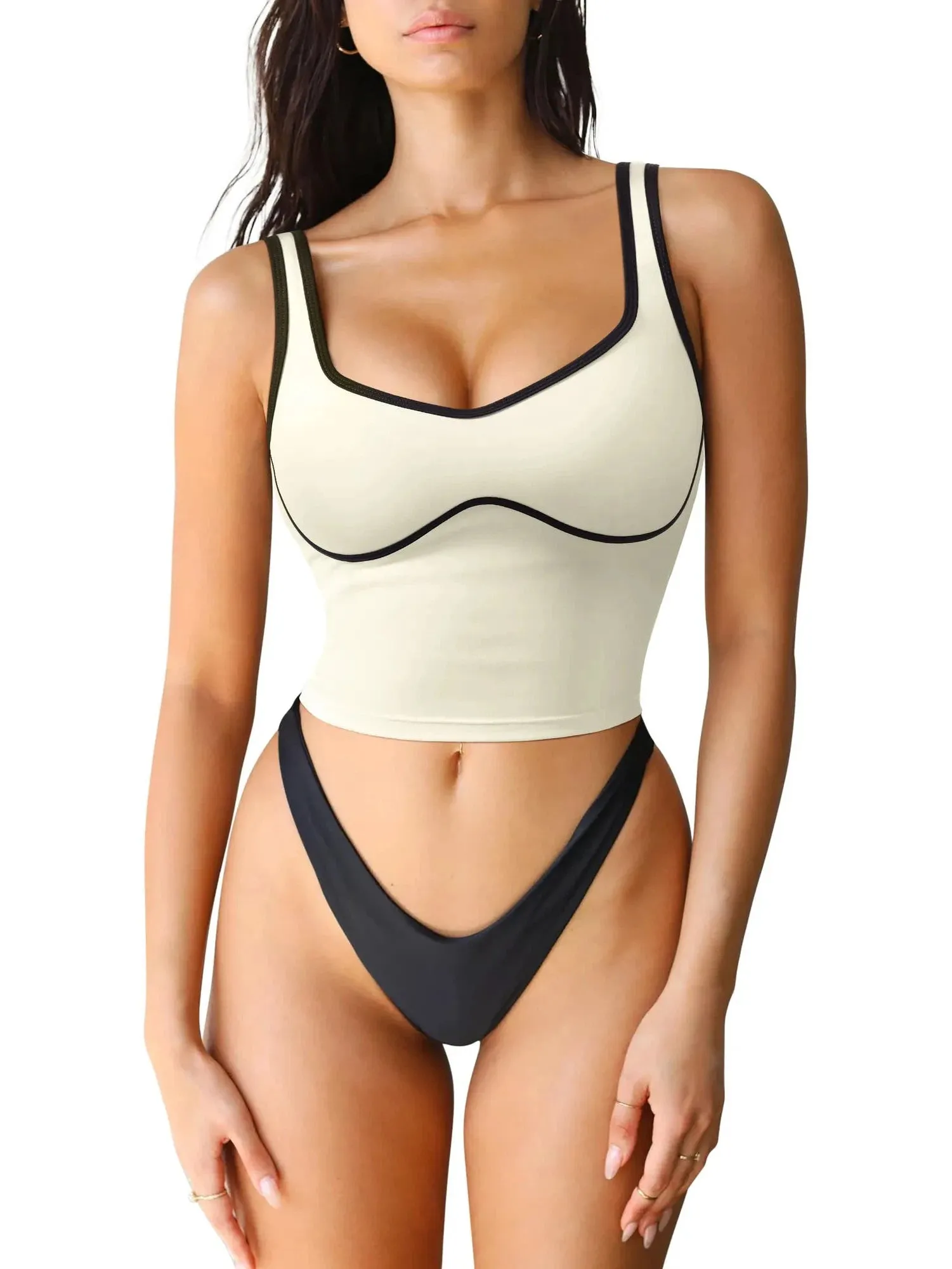 Sweetheart Neckline Sports Bra