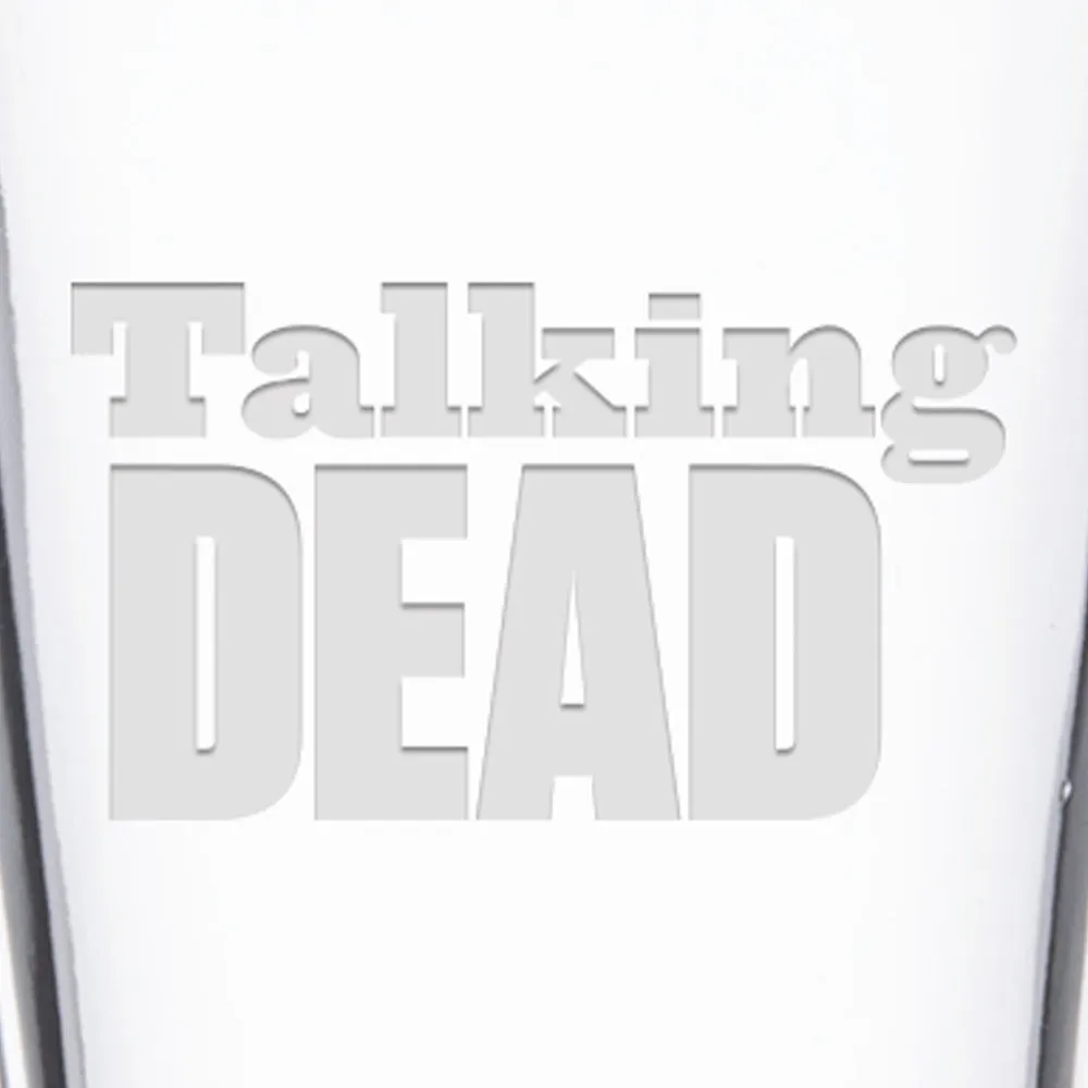 Talking Dead Logo Laser Engraved Pint Glass