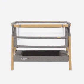 Tutti Bambini Cozee XL Bedside Crib and Cot - Oak/Charcoal