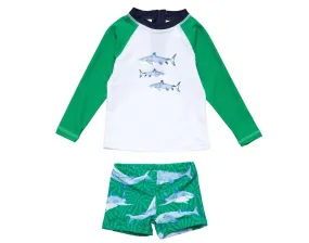 UPF 50  Top & Swim Shorts Set