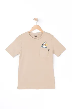 West 49 Youth Resting Pizza Shark Pocket Tee